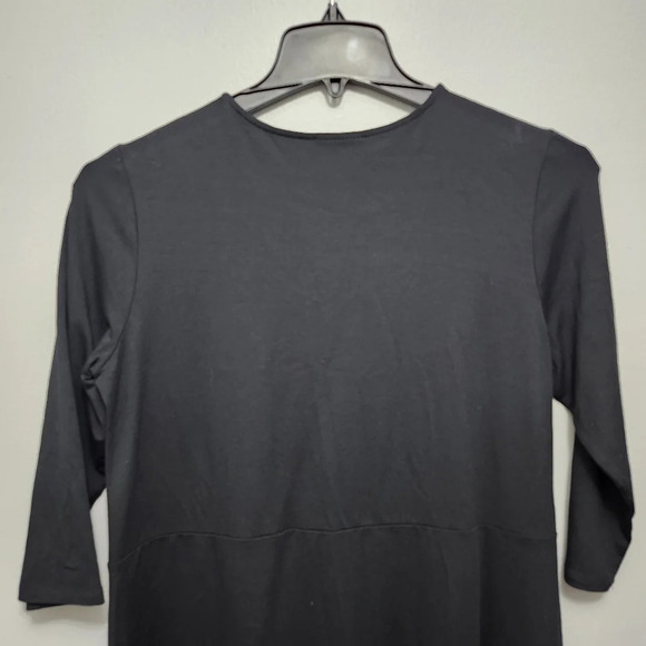 J.jill wherever collection women's mini dress size M black and cream - Picture 8 of 9